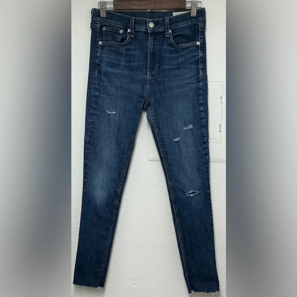 Rag to Bone New York Blue Jeans Distressed Women's Jeans Sz 28